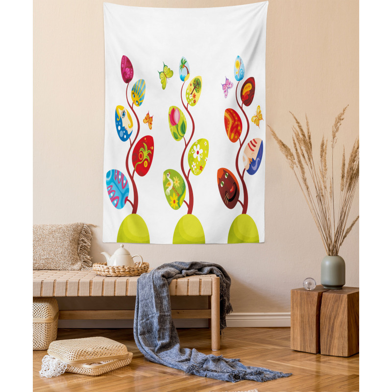 Magic Tree Easter Theme Tapestry