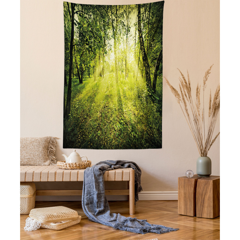 Scenic Morning in Nature Tapestry