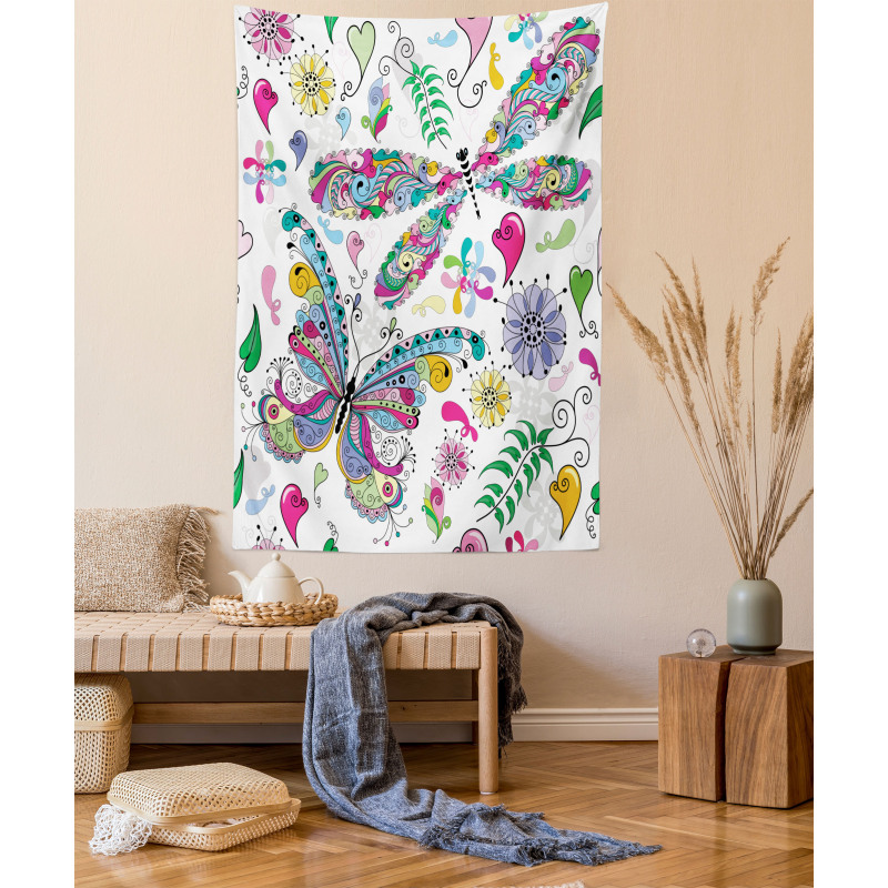 Paisley Dragonfly Tapestry