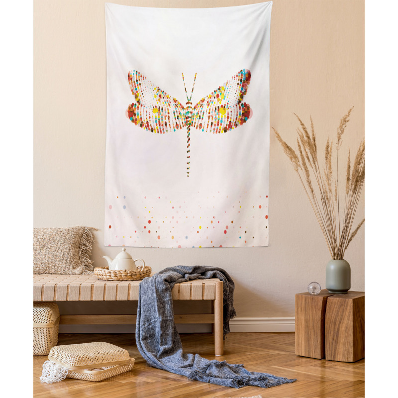 Majestic Dragonfly Art Tapestry