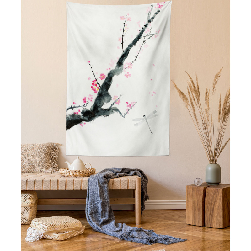 Cherry Sakura Tree Tapestry