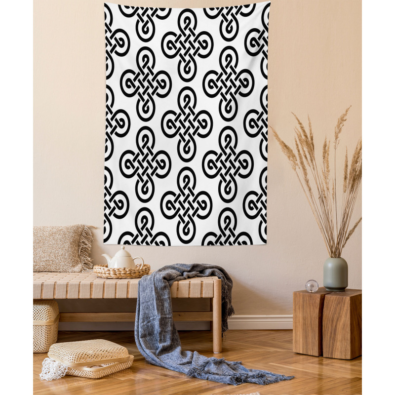 Old-Fashion Knot Motifs Tapestry