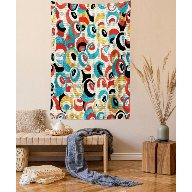 Retro Evil Eyes Tapestry