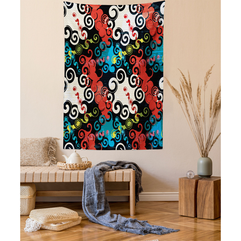 Grunge Street Art Tapestry