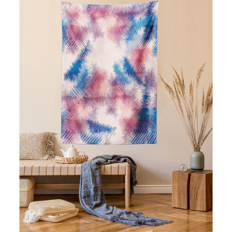 Boho Dye Feathers Tapestry