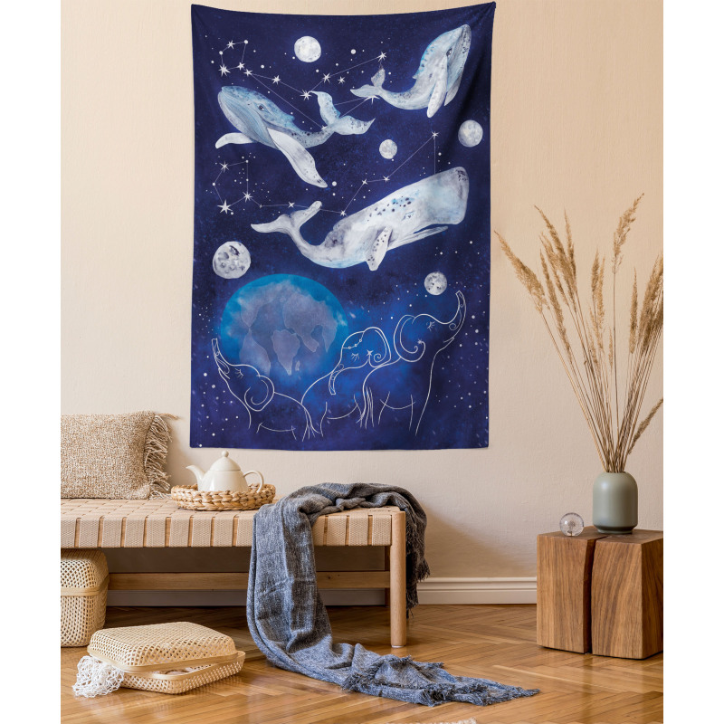 Space Universe Planet Tapestry