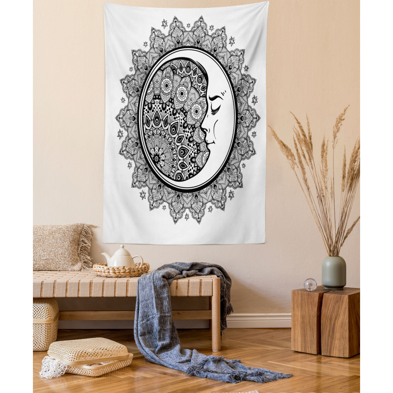 Mandala Moon Bohemian Tapestry
