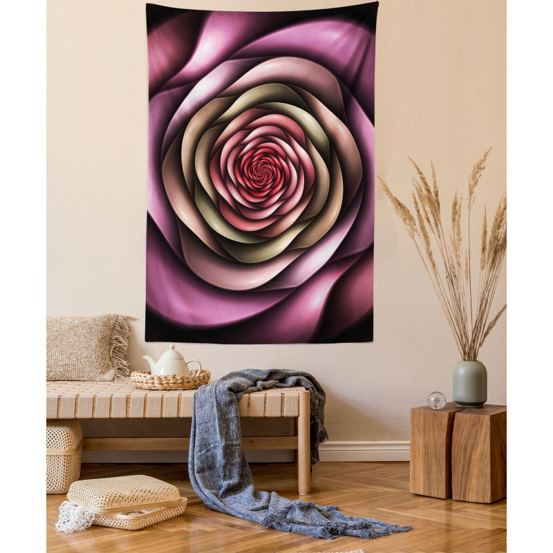 Rose Petals Modern Art Tapestry