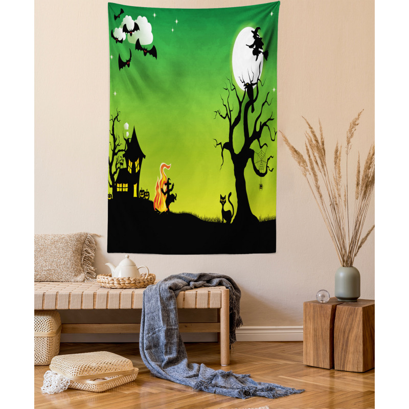 Dancing Witch Tapestry