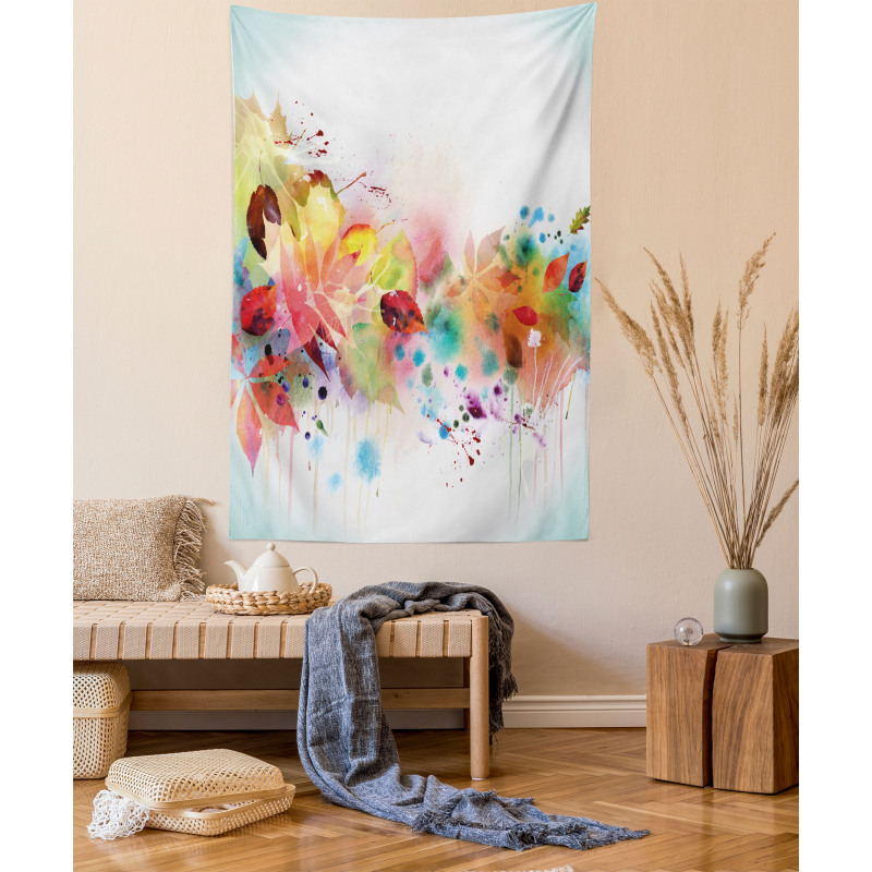 Psychedelic Autumn Season Tapestry