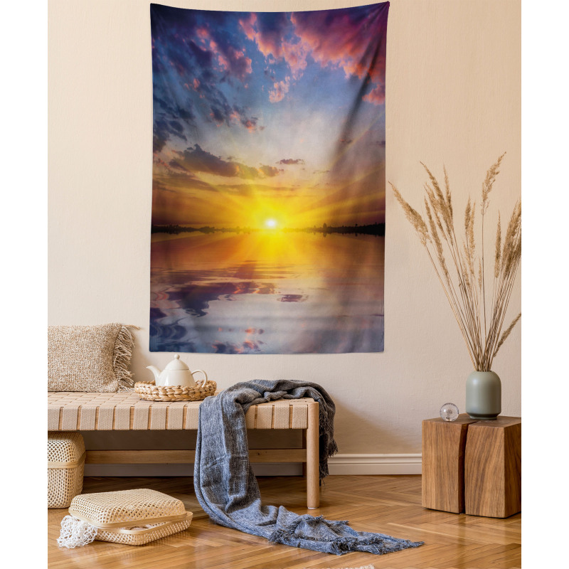 Tranquil Tender Dusk View Tapestry