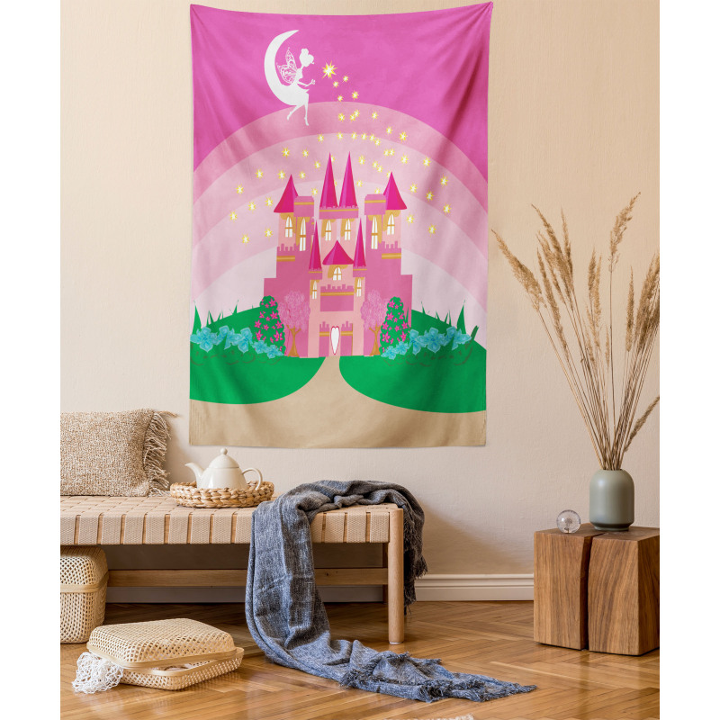 Fairytale Castle Princess Tapestry