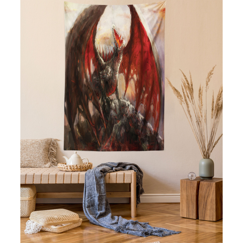 Dragon Mountain Myth Tapestry