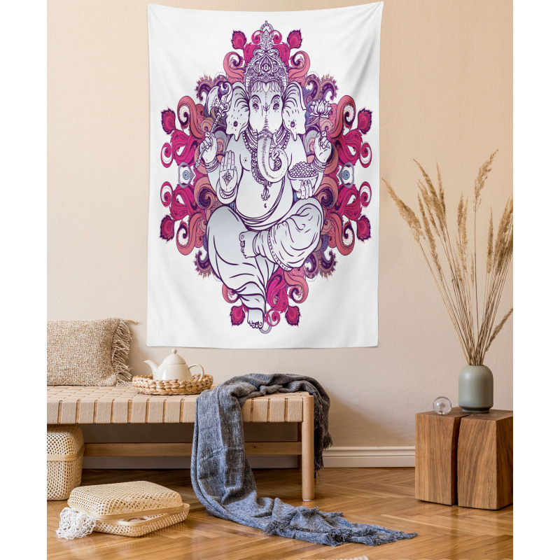 Elephant Eastern Style Tapestry