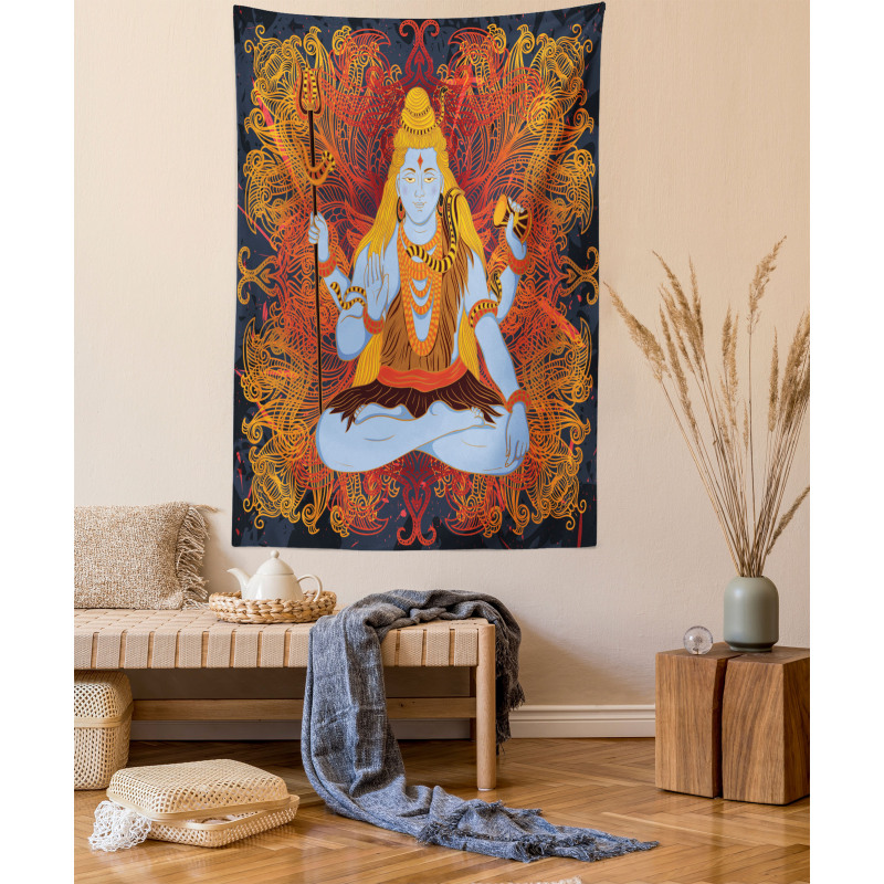 Cultural Mandala Pattern Tapestry