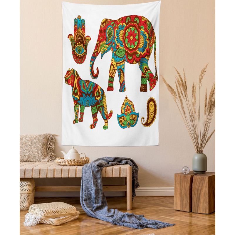 Animals Ornate Tapestry