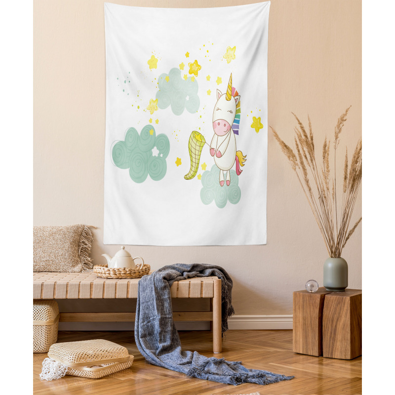 Unicorn Fairies Print Tapestry