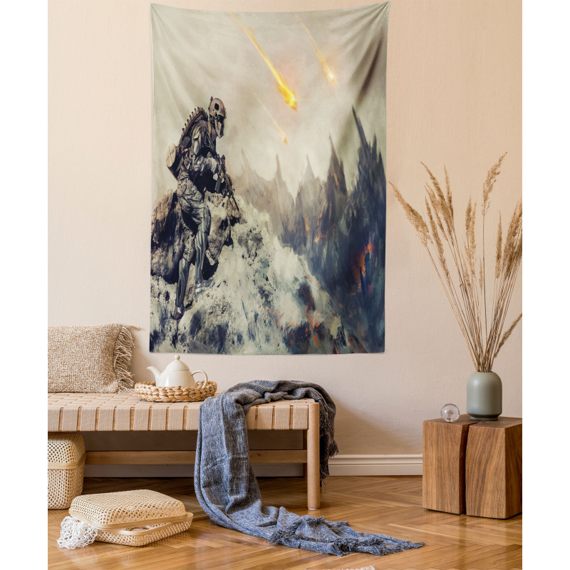 Technology Aliens Theme Tapestry