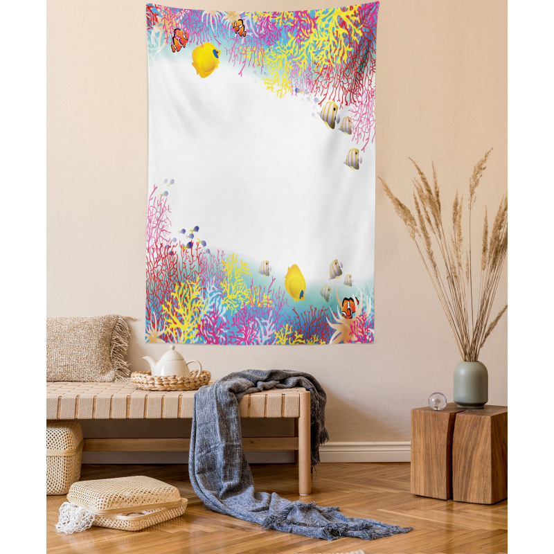 Aquatic Animals Fish Tapestry