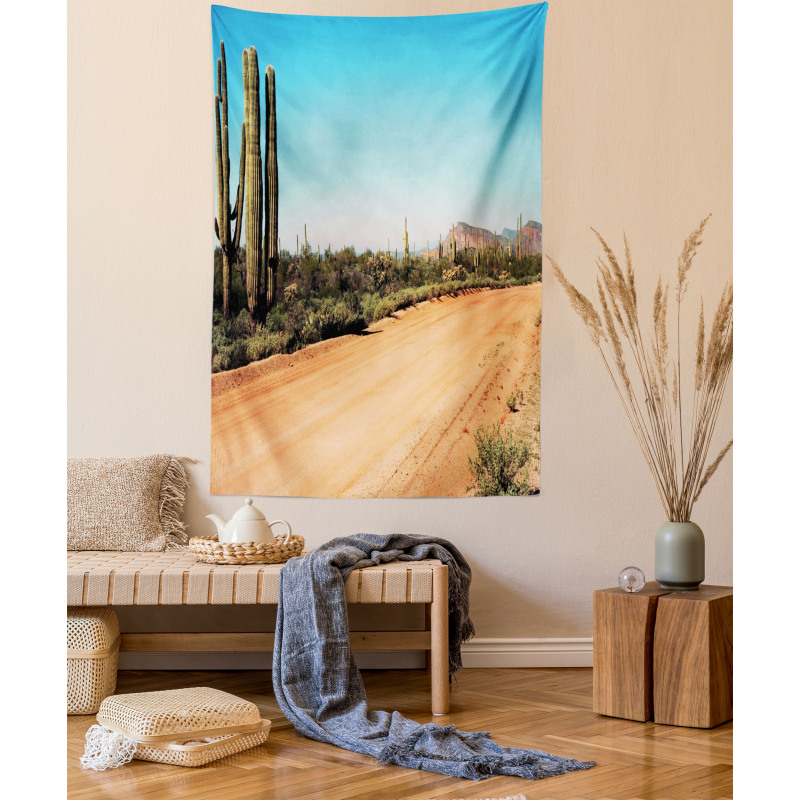 American Desert Cactus Tapestry