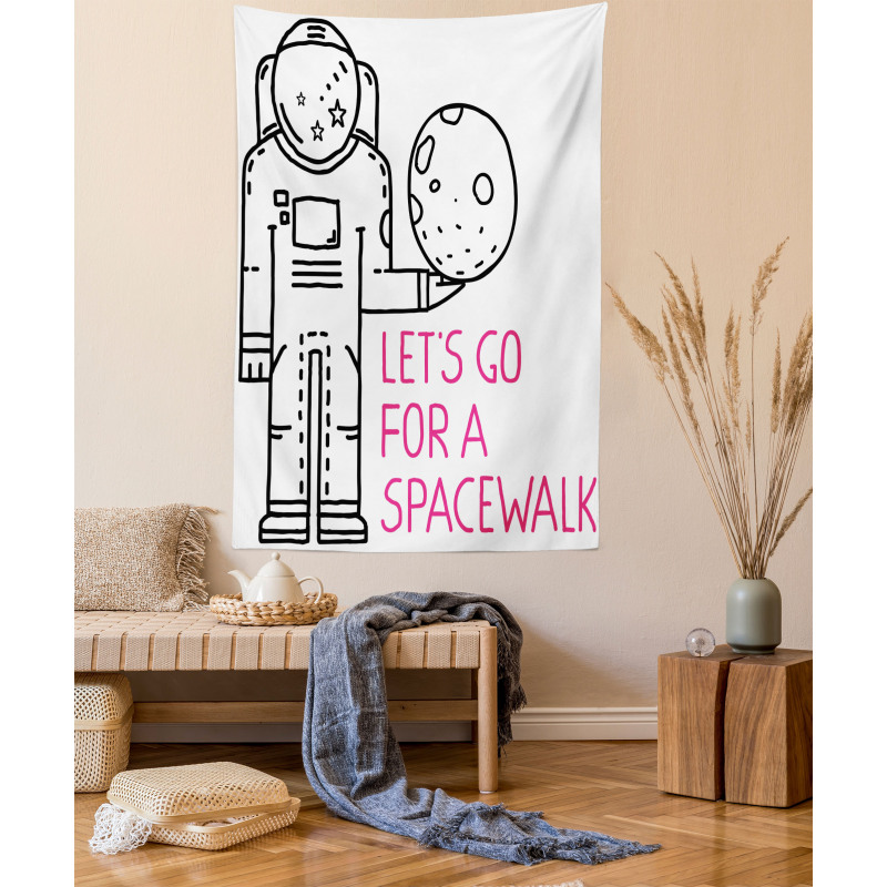 Lets Go for a Spacewalk Tapestry