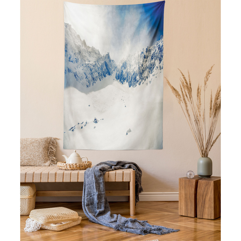 Nature Mountain Snowy Tapestry