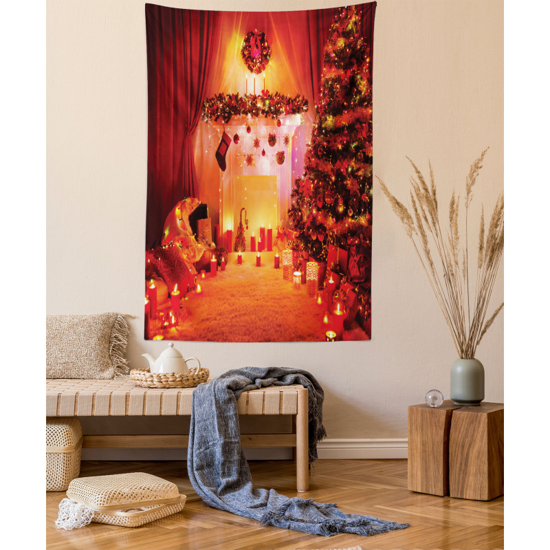 Noel New Years Theme Tapestry