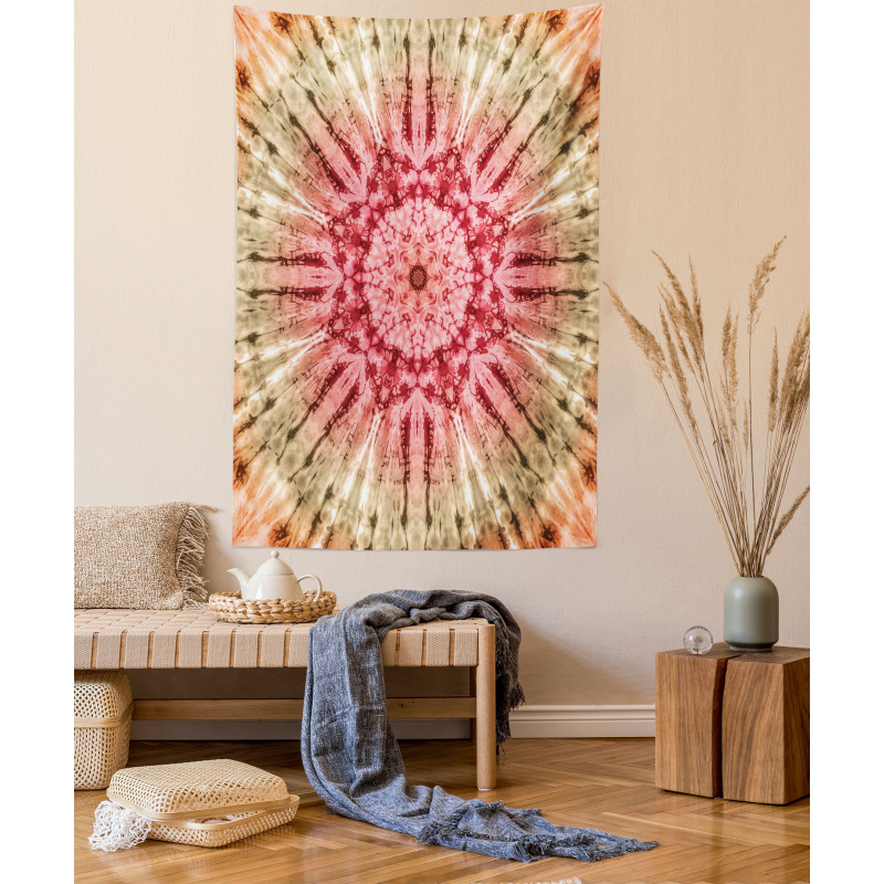 Batik Hippie Red Brown Tapestry