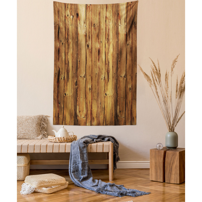 Wooden Forest Trees Art Tapestry