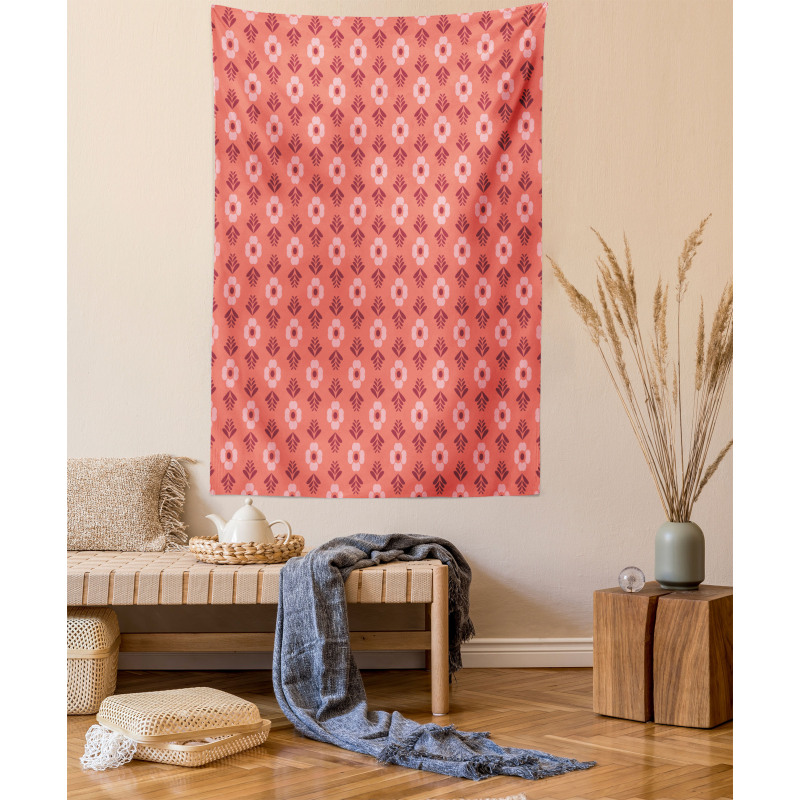 Flower Floral Romance Tapestry