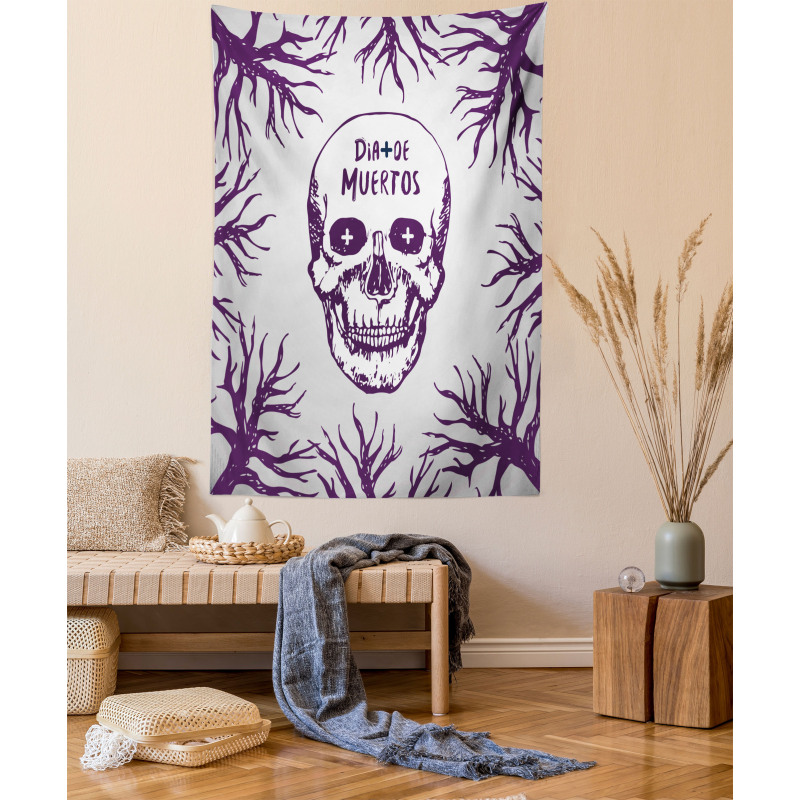 Spooky Gothic Halloween Tapestry