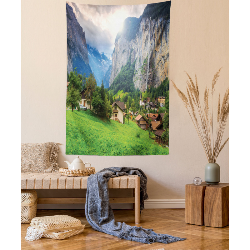 Waterfall Sunlight Tapestry