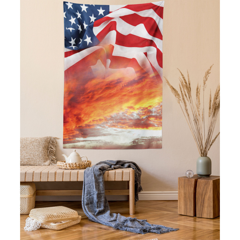 Skyline Clouds Tapestry