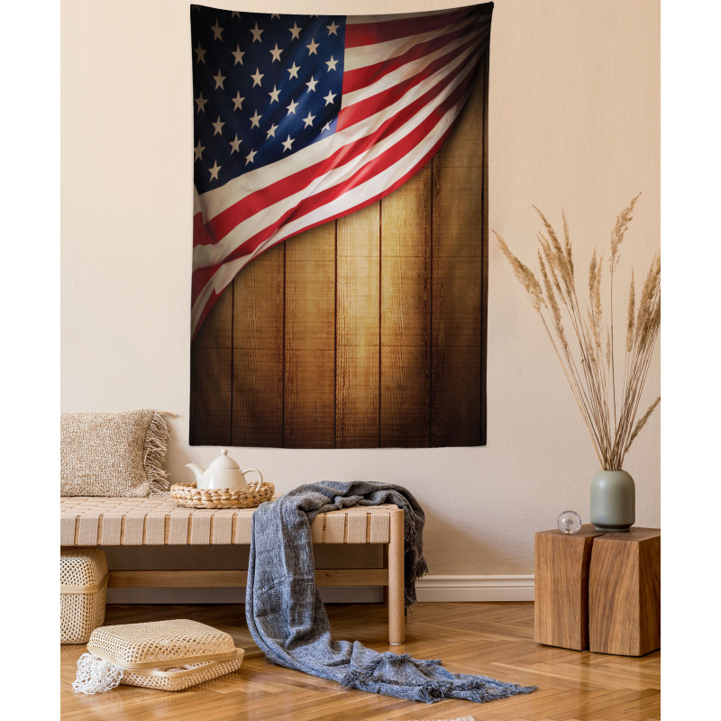 Retro Wooden Country Tapestry