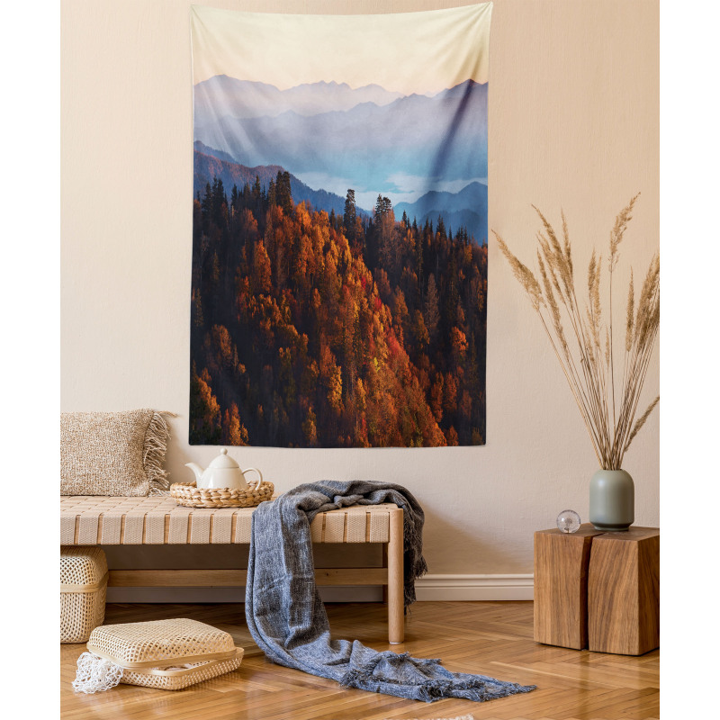 Sunrise Mountains Tapestry