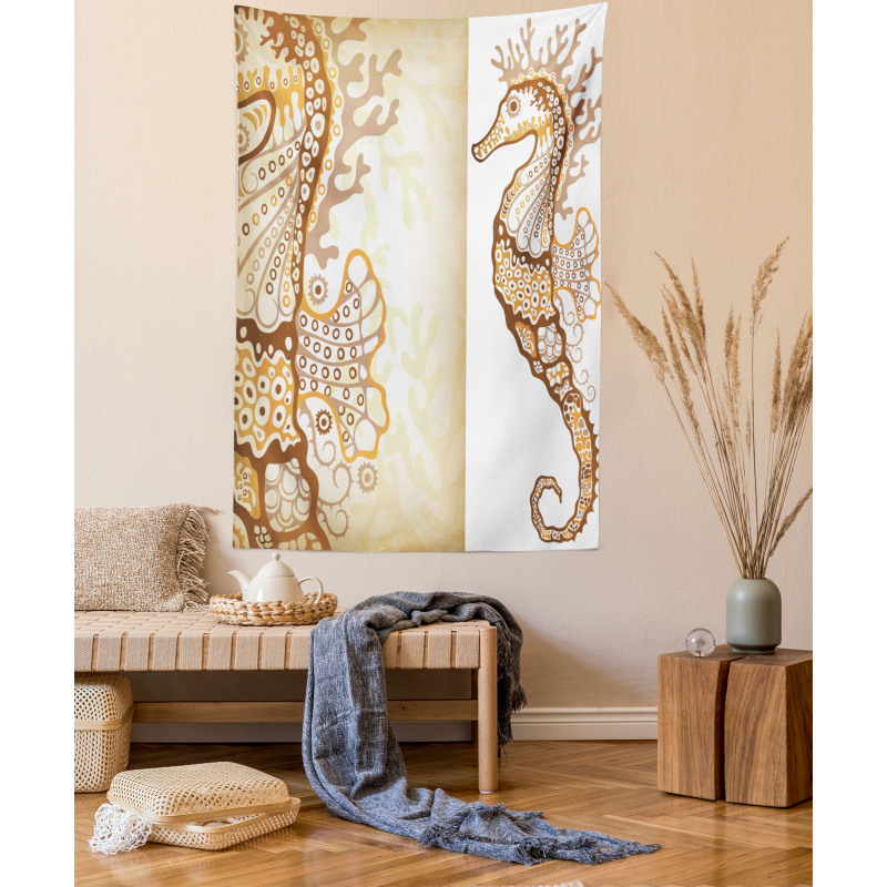 Seahorse Exotic Fishes Tapestry