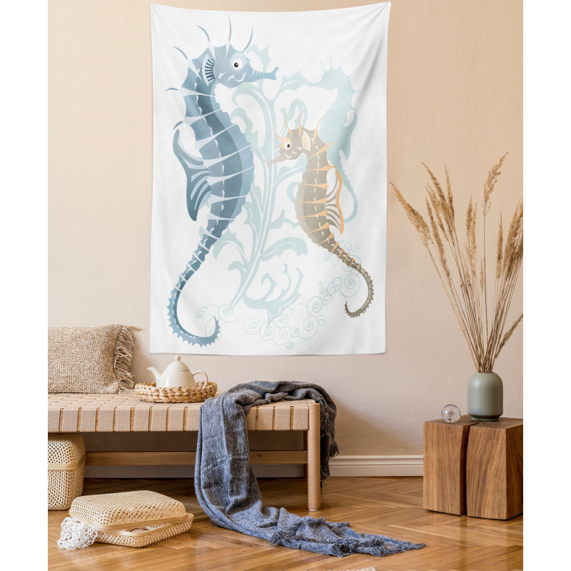 Fishes in Soft Tones Tapestry