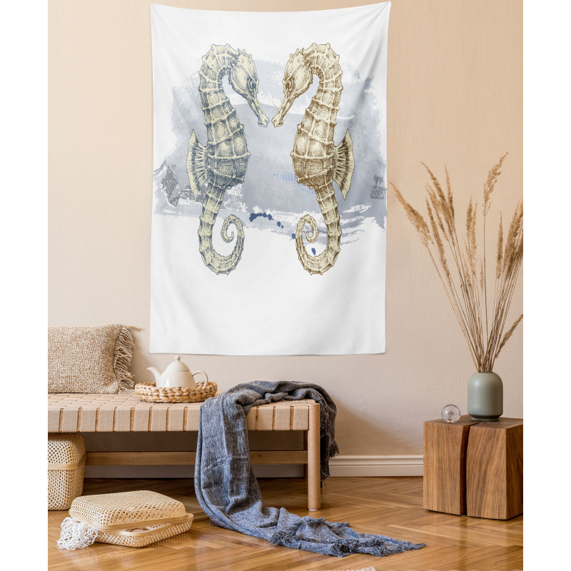 Seahorse Lovers Tapestry