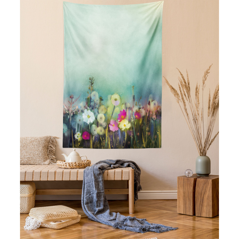 Dandelion Daisy Poppy Tapestry