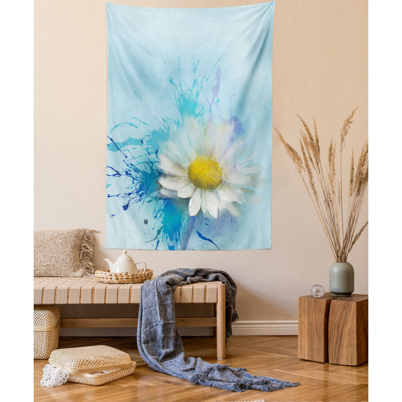 Painting Effect Daisy Tapestry