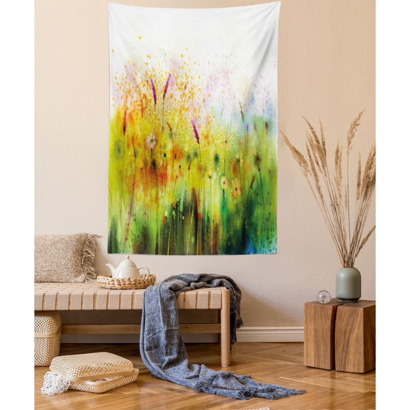 Violet Garden Flower Tapestry