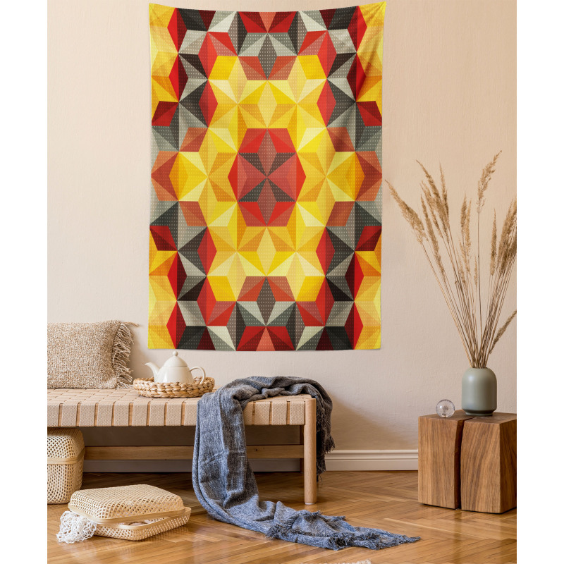 Geometric Fractal Art Tapestry