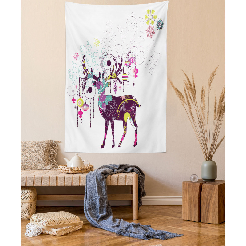 Reindeer Ornaments Tapestry