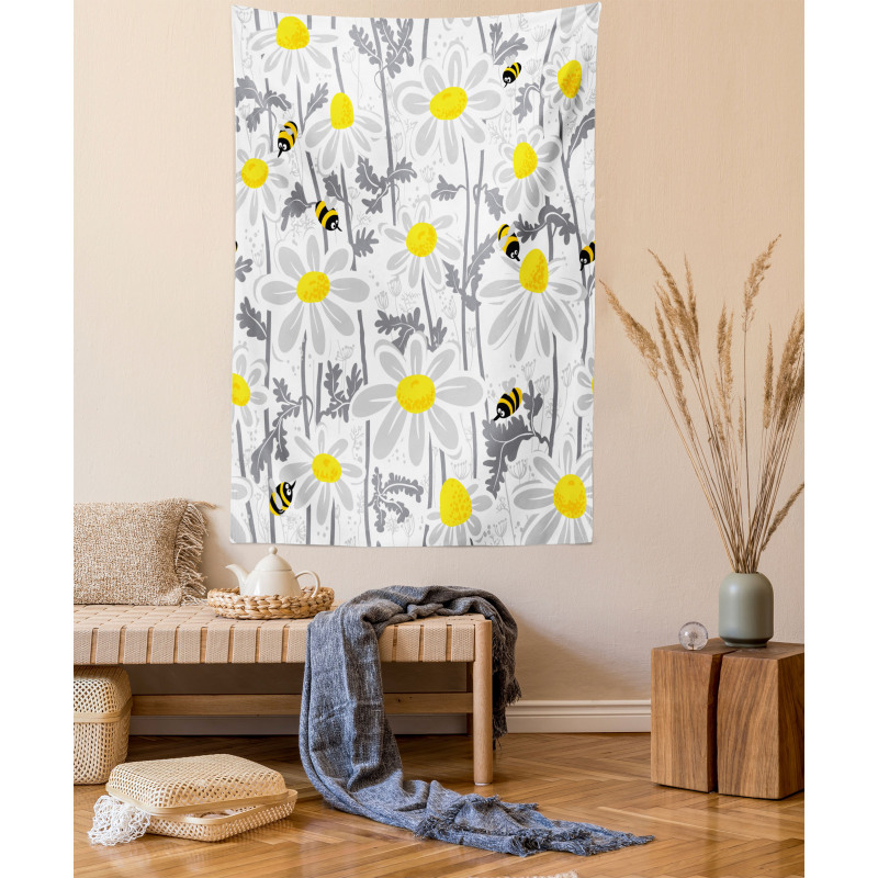 Daisy Leaf Spring Time Tapestry