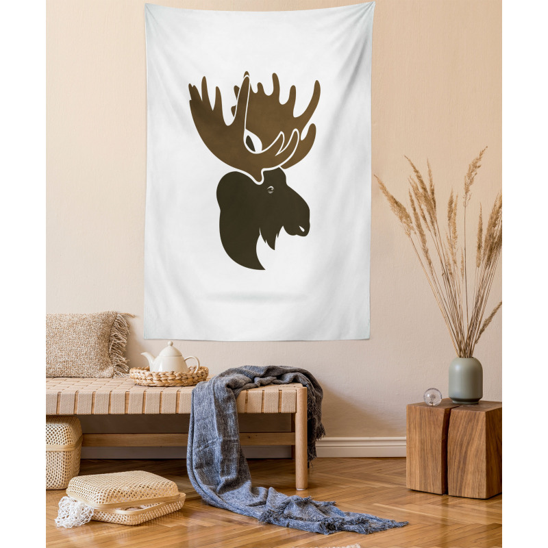 Canadian Deer Head Tapestry