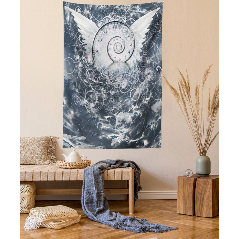 Surreal Cloud Paint Tapestry