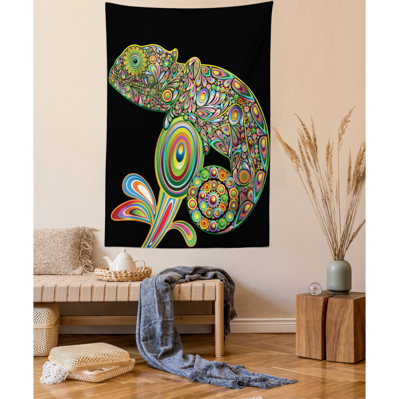 Chameleon Embelished Tapestry