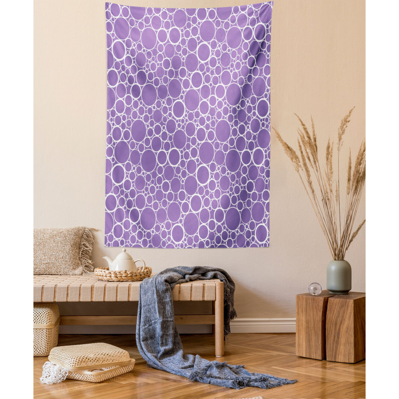 Abstract Fractal Circles Tapestry