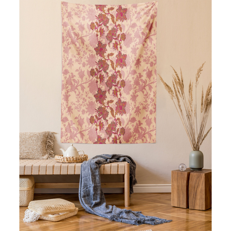 Vibrant Boho Flowers Tapestry