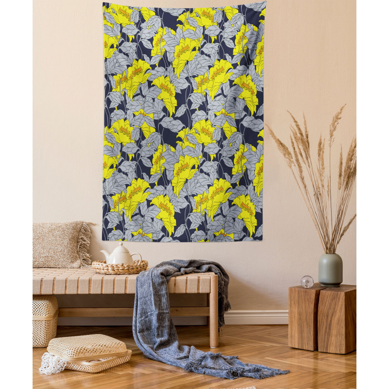 Contrast Tones Florets Tapestry